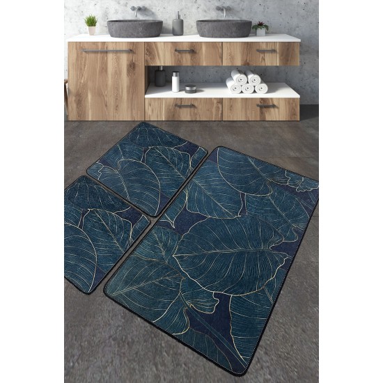 Lessentiel Bathmat Set (3 Pieces) Zeleno Multicolor