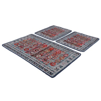 Bathmat Set (3 Pieces) Weref Multicolor