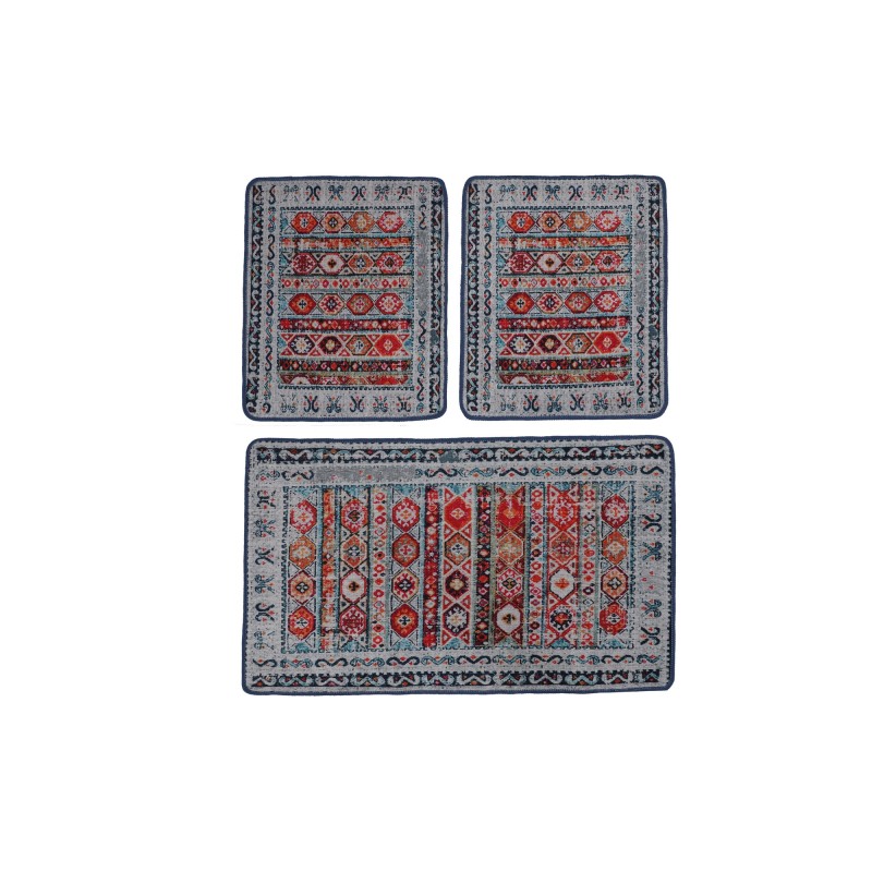 Lessentiel Bathmat Set (3 Pieces) Weref Multicolor