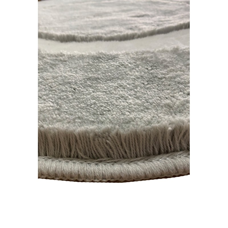 Lessentiel Acrylic Bathmat Quadrato Frame - Grey 90 Grey