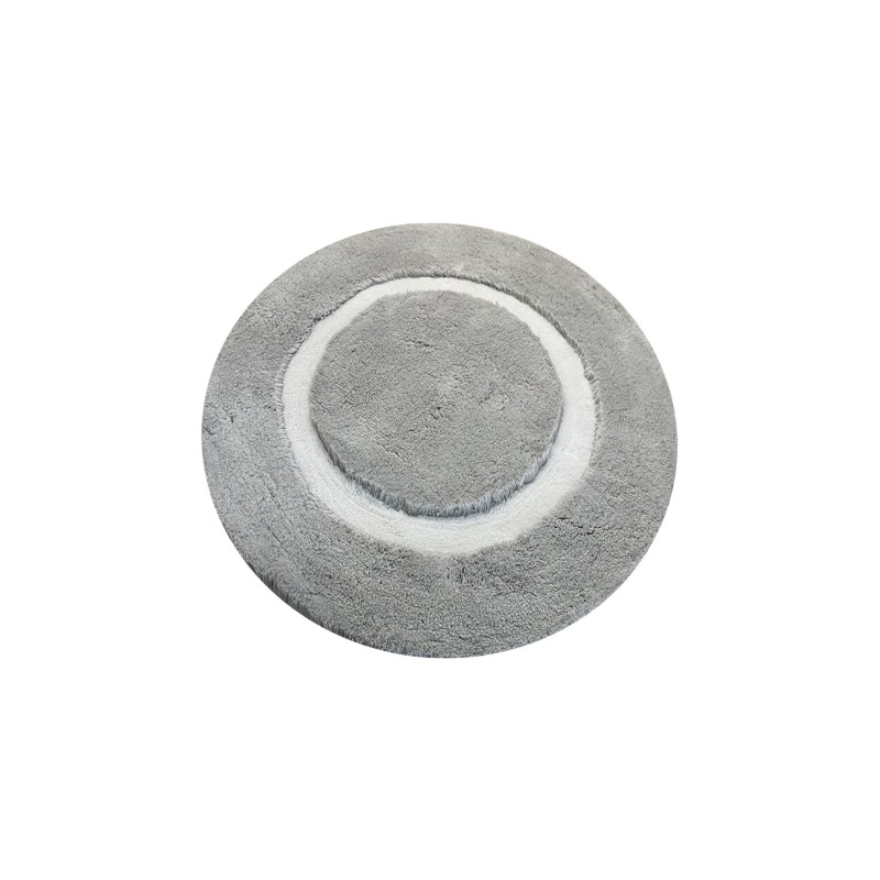 Lessentiel Acrylic Bathmat Quadrato Frame - Grey 90 Grey