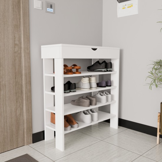 Shoe Cabinet Royal - White White Shoe Cabinet Royal - White White