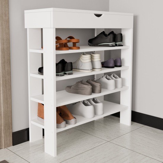Shoe Cabinet Royal - White White Shoe Cabinet Royal - White White