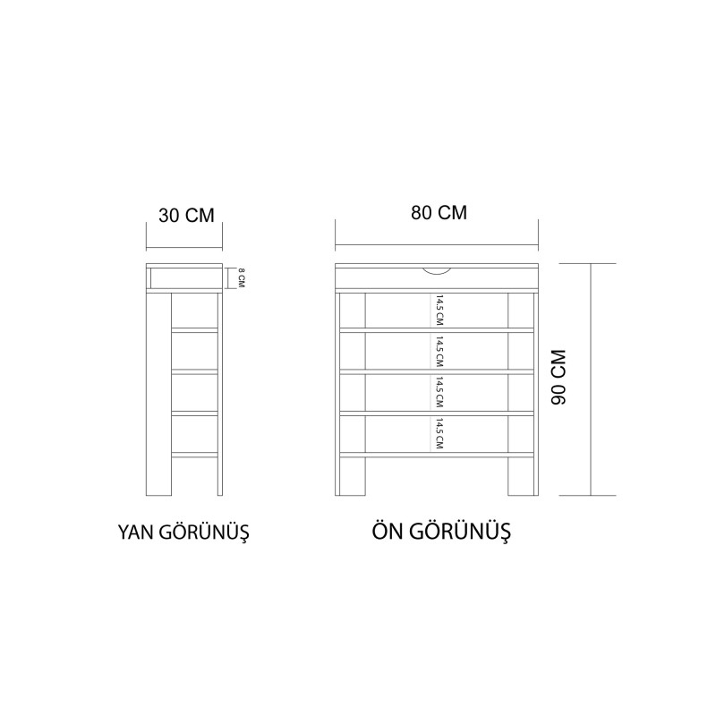 Shoe Cabinet Royal - White White