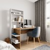 Study Desk & Bookshelf Aden - Oak, White Oak
White