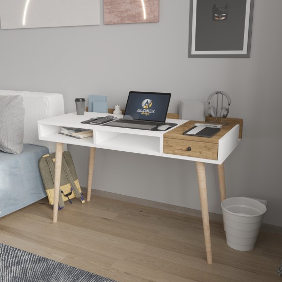 Study Desk Flex - White, Oak White
Oak Study Desk Flex - White, Oak White
Oak