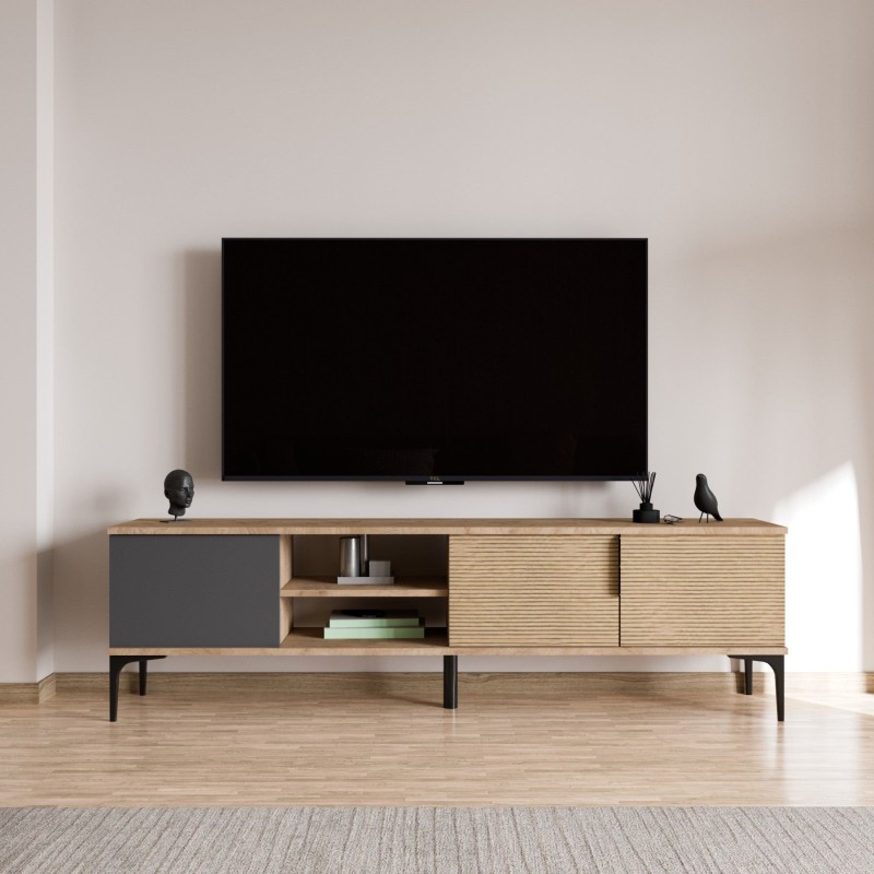 TV Stand Tarz - Anthracite, Oak Anthracite
Oak
