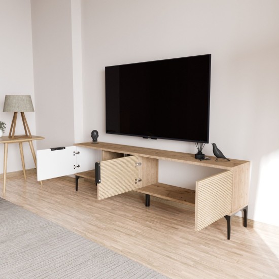 TV Stand Tarz - White, Oak White
Oak TV Stand Tarz - White, Oak White
Oak