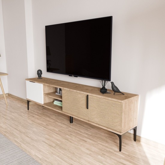 TV Stand Tarz - White, Oak White
Oak TV Stand Tarz - White, Oak White
Oak