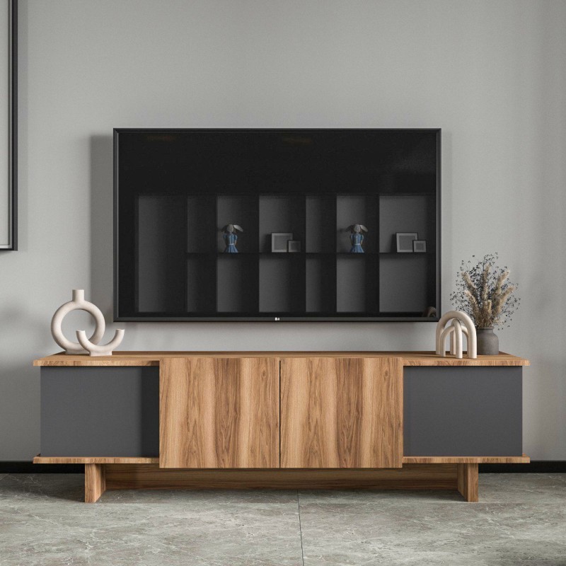 TV Stand Diana - Anthracite, Walnut Anthracite
Walnut