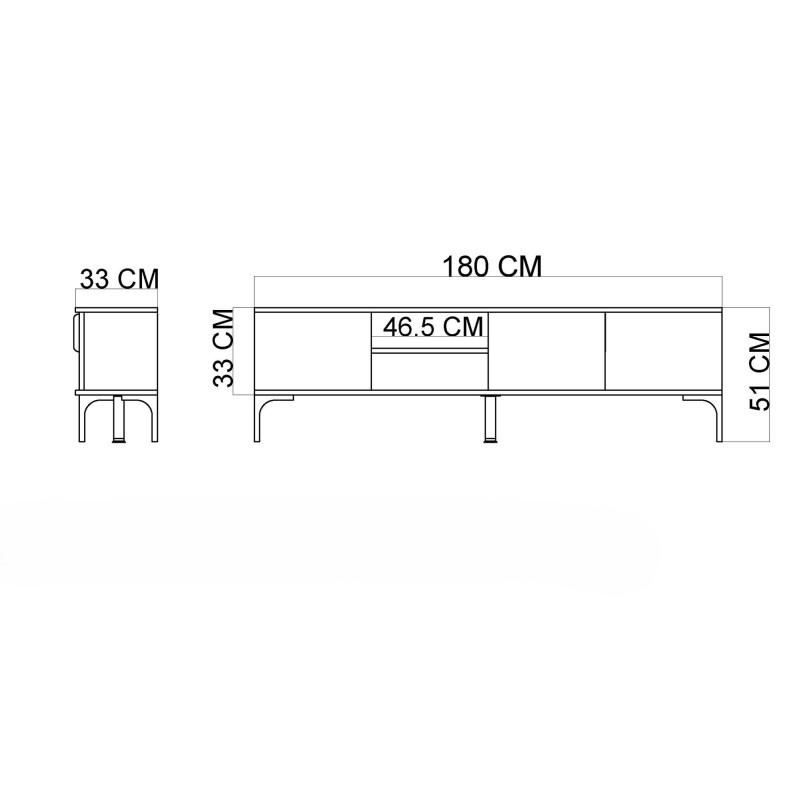 TV Stand Tarz - Oak Oak