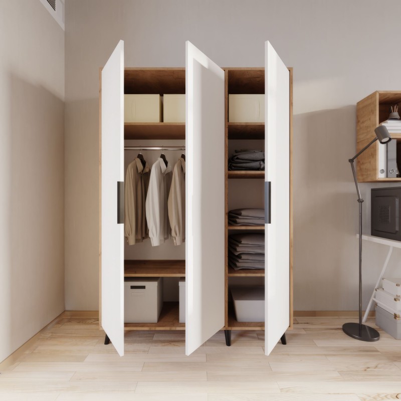 Wardrobe Aden 120 - Oak, White Oak
White