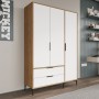 Wardrobe Aden Drawers 120 - Oak, White Oak
White