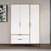 Wardrobe Aden Drawers 120 - Oak, White Oak
White