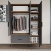 Wardrobe Aden Drawers 120 - Oak, Anthracite Oak
Anthracite