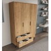 Wardrobe Aden Drawers 120 - Oak Oak