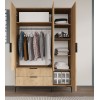 Wardrobe Aden Drawers 120 - Oak Oak
