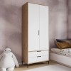 Wardrobe Aden Drawes - Oak, White Oak
White
