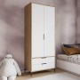 Wardrobe Aden Drawes - Oak, White Oak
White