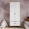 Wardrobe Aden Drawes - Oak, White Oak
White