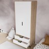 Wardrobe Aden Drawes - Oak, White Oak
White