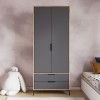 Wardrobe Aden Drawes - Oak, Anthracite Oak
Anthracite