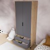Wardrobe Aden Drawes - Oak, Anthracite Oak
Anthracite