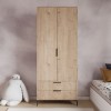 Wardrobe Aden Drawes - Oak Oak