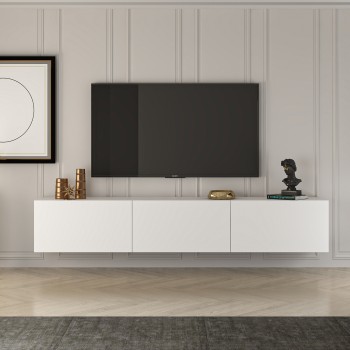 TV Stand West - White White