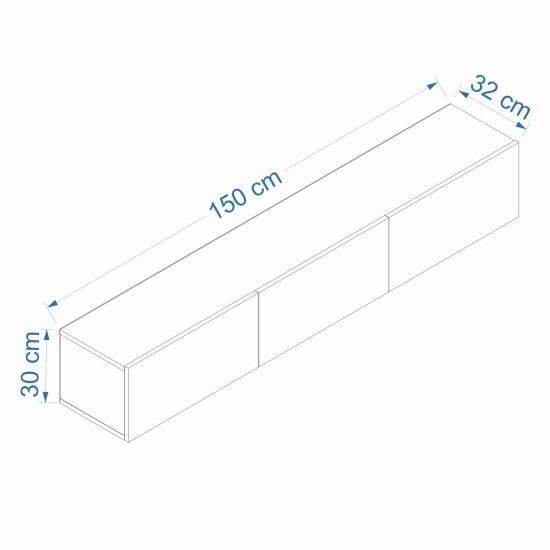 TV Stand West - White White TV Stand West - White White