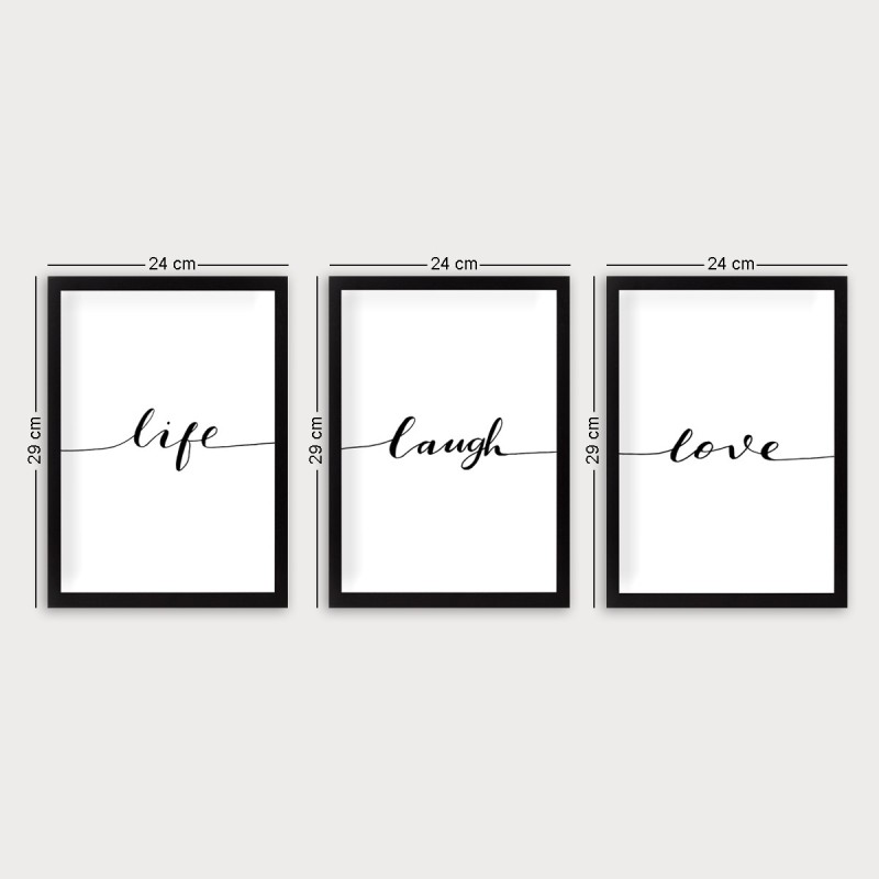 Wallxpert Decorative Framed Painting (3 Pieces) SET_041 Multicolor