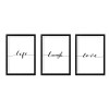 Wallxpert Decorative Framed Painting (3 Pieces) SET_041 Multicolor