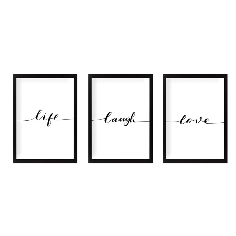 Wallxpert Decorative Framed Painting (3 Pieces) SET_041 Multicolor