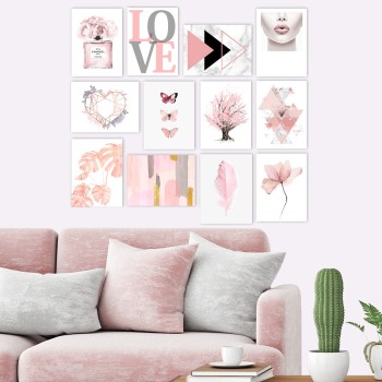 Decorative MDF Painting (12 Pieces) 12MDF10 Multicolor