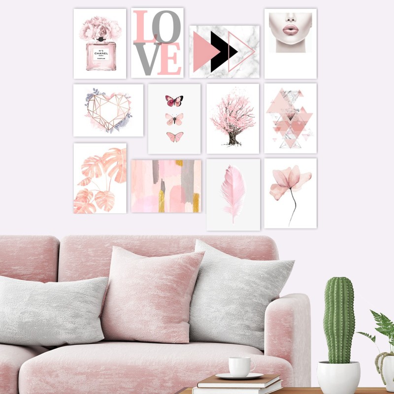 Decorative MDF Painting (12 Pieces) 12MDF10 Multicolor