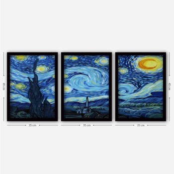 Decorative Framed Painting (3 Pieces) 3SC190 Multicolor