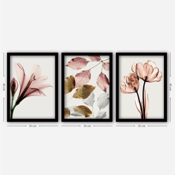 Decorative Framed Painting (3 Pieces) 3SC194 Multicolor