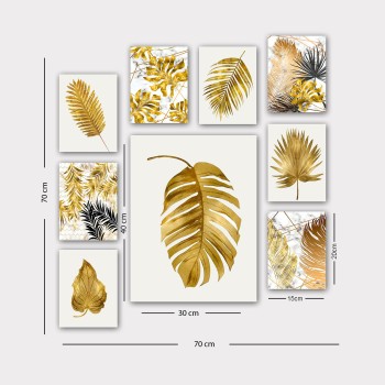 Decorative MDF Painting (9 Pieces) 9MDF05YS Multicolor