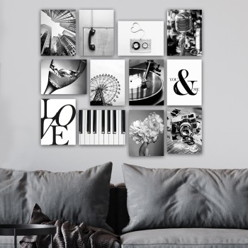 Decorative MDF Painting (12 Pieces) 12MDF16YS Multicolor