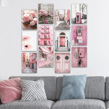 Decorative MDF Painting (12 Pieces) 12MDF28YS Multicolor