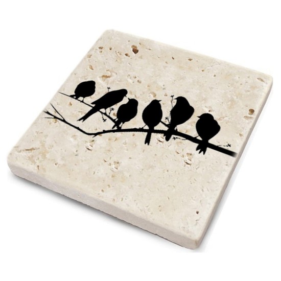 Glass Mat (4 Pieces) TBA103701947 Multicolor