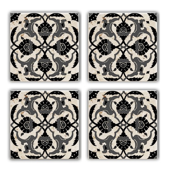 Glass Mat (4 Pieces) TBA368883724 Multicolor