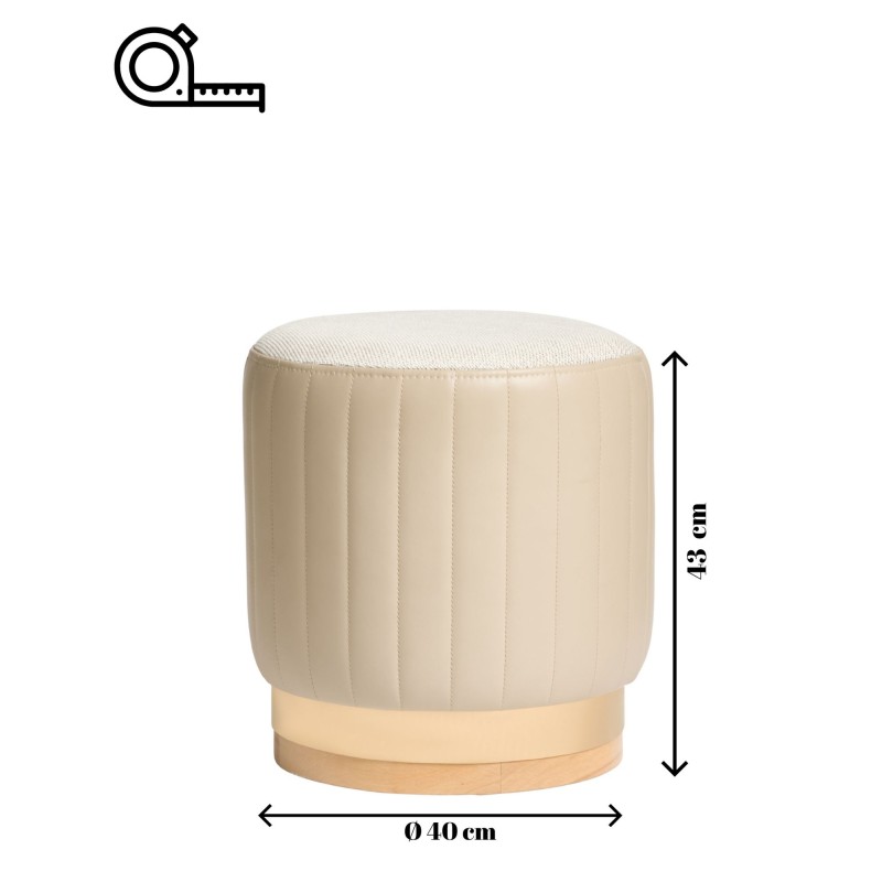 Tuffet Nordica Beige