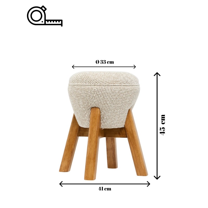 Tuffet Hermod Cream
Walnut