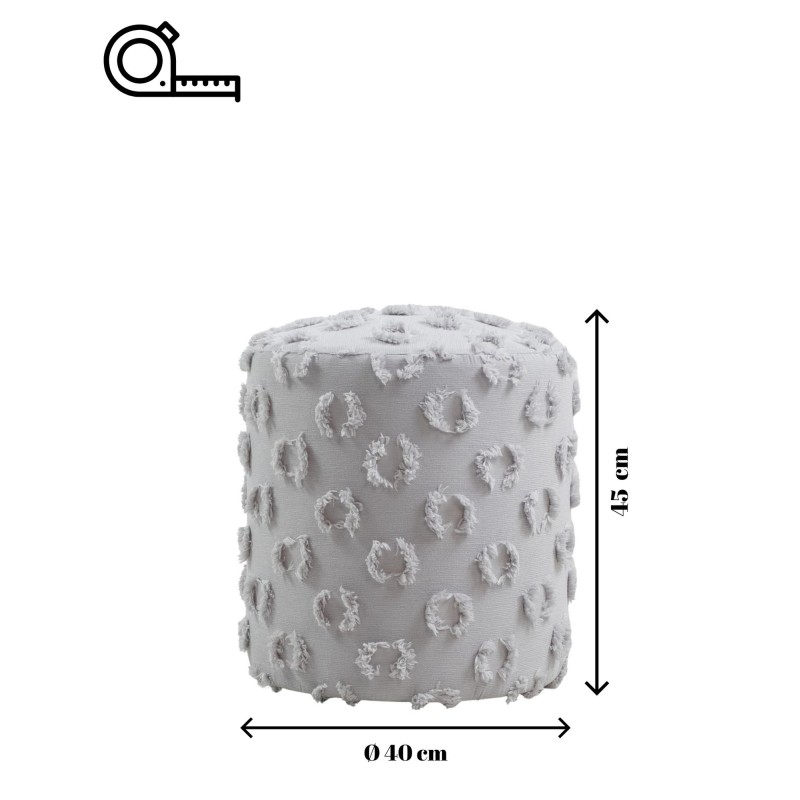 Tuffet Astrid - Grey Grey