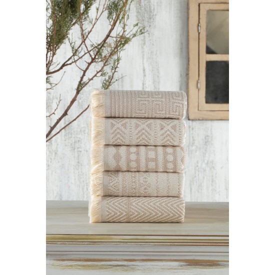 Lessentiel Wash Towel Set (5 Pieces) Maya - Beige Beige