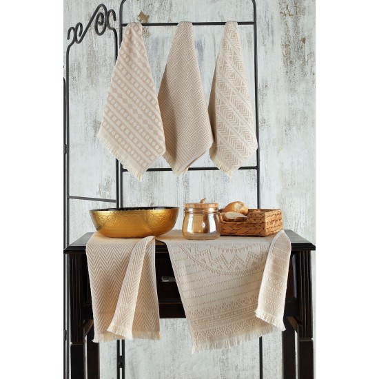 Lessentiel Wash Towel Set (5 Pieces) Maya - Beige Beige