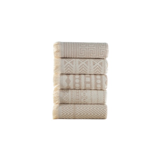 Lessentiel Wash Towel Set (5 Pieces) Maya - Beige Beige