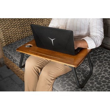 Laptop Standing Desk Laptop Sehpa Walnut
Black