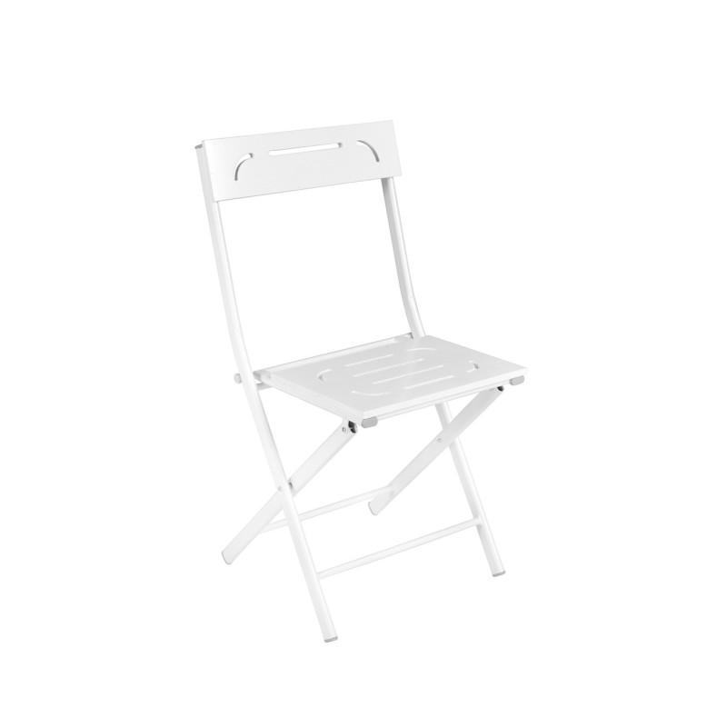 Garden Table & Chairs Set (3 Pieces) Bistro Set 2 White